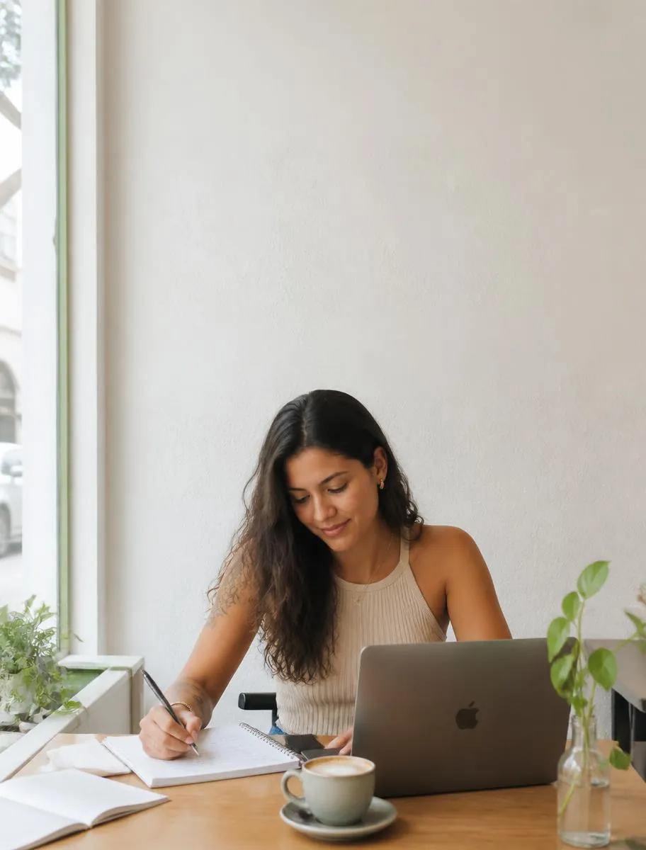 Estudante estudando com notebook fora de casa
